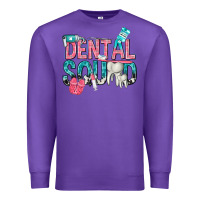Purple dental squad with cowhide Premium Sweatshirt - texasbilliewilder