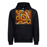 Black football leopard sunflower Urban Hoodie - JahusDesignShop