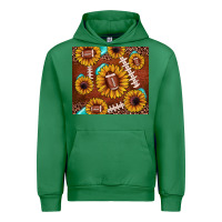 Emerald football leopard sunflower Urban Hoodie - JahusDesignShop