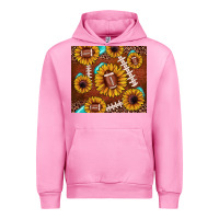Fuchsia Pink football leopard sunflower Urban Hoodie - JahusDesignShop