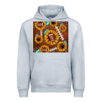 Heather Grey football leopard sunflower Urban Hoodie - JahusDesignShop