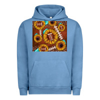 Pigment Pebble Blue football leopard sunflower Urban Hoodie - JahusDesignShop