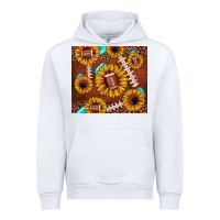 White football leopard sunflower Urban Hoodie - JahusDesignShop