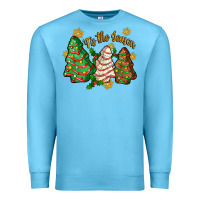 Ocean Blue 'tis the season christmas cake Premium Sweatshirt - Zillion Design Studio