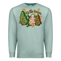 Seafoam 'tis the season christmas cake Premium Sweatshirt - Zillion Design Studio