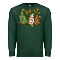 Sports Green 'tis the season christmas cake Premium Sweatshirt - Zillion Design Studio