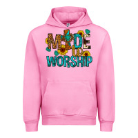 Fuchsia Pink made to worship Urban Hoodie - Artiststas