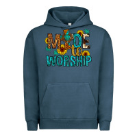 Pigment Midnight Navy made to worship Urban Hoodie - Artiststas