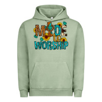 Pigment Oil Green made to worship Urban Hoodie - Artiststas
