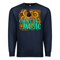Navy country music western Premium Sweatshirt - texasbilliewilder