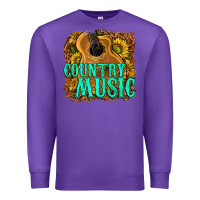 Purple country music western Premium Sweatshirt - texasbilliewilder