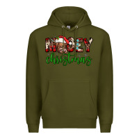 Army Green mooey christmas Premium Hoodie - JahusDesignShop