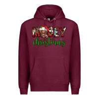 Burgundy mooey christmas Premium Hoodie - JahusDesignShop