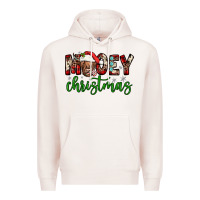 Pale Pink mooey christmas Premium Hoodie - JahusDesignShop