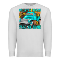 Country Roads Take Me Home Western Premium Sweatshirt | Teevron