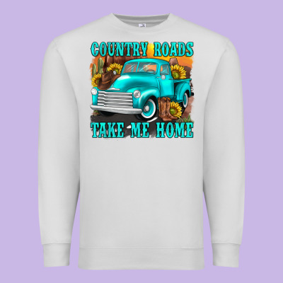 Premium Sweatshirt country roads take me home western