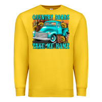 Lemon country roads take me home western Premium Sweatshirt - texasbilliewilder