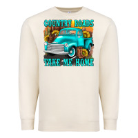 Sandshell country roads take me home western Premium Sweatshirt - texasbilliewilder