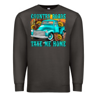 Smoke country roads take me home western Premium Sweatshirt - texasbilliewilder