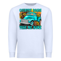 White country roads take me home western Premium Sweatshirt - texasbilliewilder