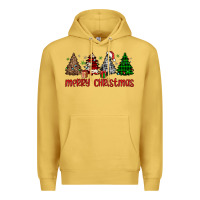 Antique Gold merry christmas tree Premium Hoodie - JahusDesignShop