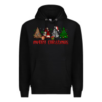Black merry christmas tree Premium Hoodie - JahusDesignShop