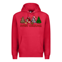 Cardinal merry christmas tree Premium Hoodie - JahusDesignShop