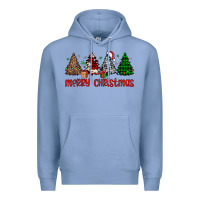Colony Blue merry christmas tree Premium Hoodie - JahusDesignShop