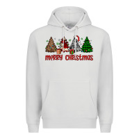 Dove Grey merry christmas tree Premium Hoodie - JahusDesignShop