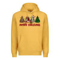 Mustard merry christmas tree Premium Hoodie - JahusDesignShop
