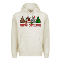 Oatmeal Heather merry christmas tree Premium Hoodie - JahusDesignShop