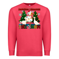 Cardinal honking through the snow Premium Sweatshirt - Zillion Design Studio