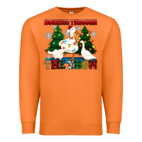 Carrot honking through the snow Premium Sweatshirt - Zillion Design Studio
