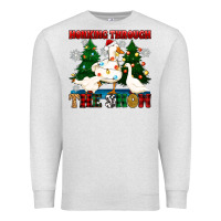 Honking Through The Snow Premium Sweatshirt | Teevron