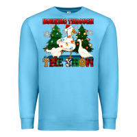 Ocean Blue honking through the snow Premium Sweatshirt - Zillion Design Studio