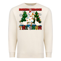 Sandshell honking through the snow Premium Sweatshirt - Zillion Design Studio