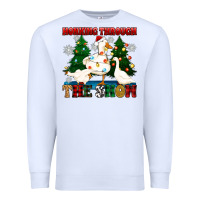 White honking through the snow Premium Sweatshirt - Zillion Design Studio