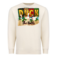 Sandshell christmas duck the halls Premium Sweatshirt - Zillion Design Studio