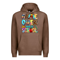 Chestnut game over back to school Premium Hoodie - AdoDesignShop