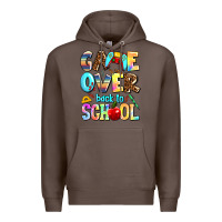 Coffee game over back to school Premium Hoodie - AdoDesignShop