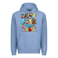 Colony Blue game over back to school Premium Hoodie - AdoDesignShop