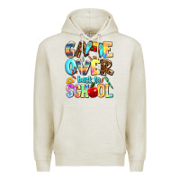 Oatmeal Heather game over back to school Premium Hoodie - AdoDesignShop