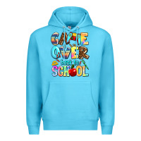 Ocean Blue game over back to school Premium Hoodie - AdoDesignShop
