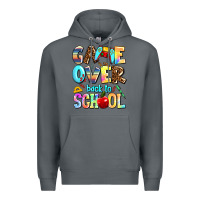 Rock game over back to school Premium Hoodie - AdoDesignShop