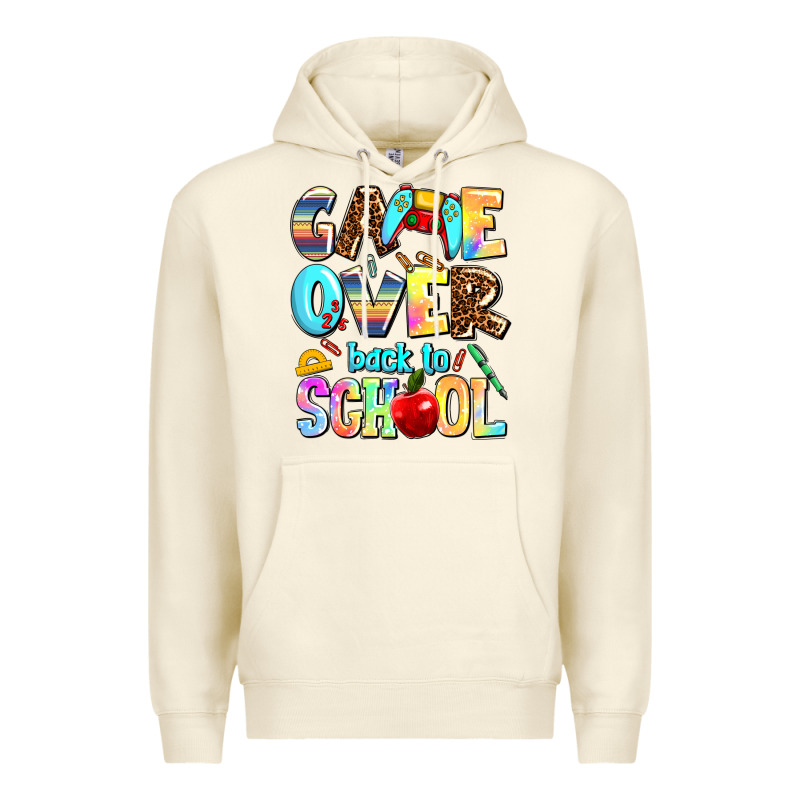 Game Over Back To School Premium Hoodie by AdoDesignShop | Teevron