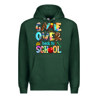 Sports Green game over back to school Premium Hoodie - AdoDesignShop