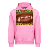 Fuchsia Pink football leopard turquoise sunflower Urban Hoodie - JahusDesignShop