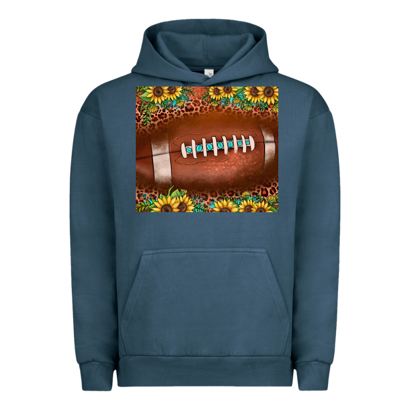 Football Leopard Turquoise Sunflower Urban Hoodie by JahusDesignShop | Teevron