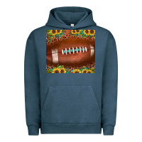 Pigment Midnight Navy football leopard turquoise sunflower Urban Hoodie - JahusDesignShop