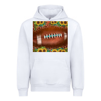 White football leopard turquoise sunflower Urban Hoodie - JahusDesignShop